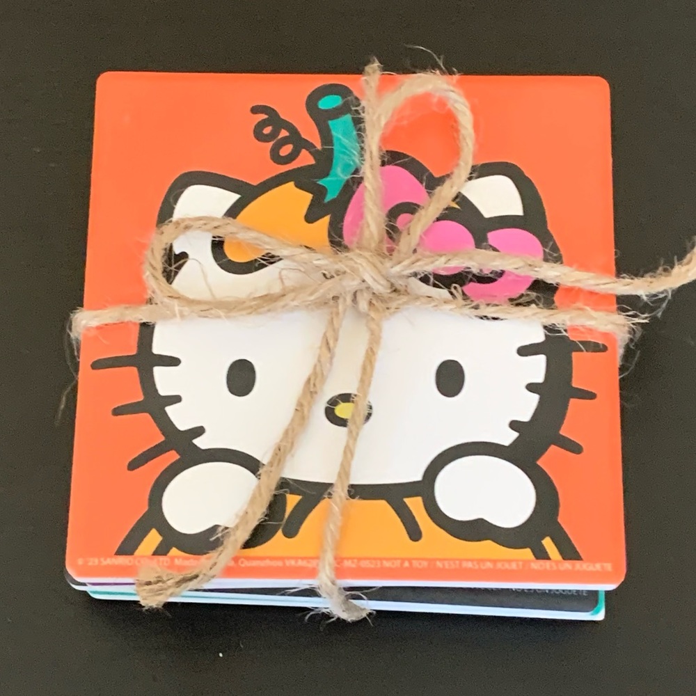 Hello Kitty Ceramic Halloween Coaster Set - Set of Four
